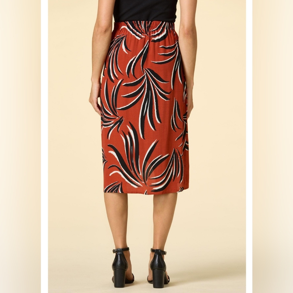SOCIALITE SKIRT TROPICAL LEAF PRINT NWT - Picture 2 of 4